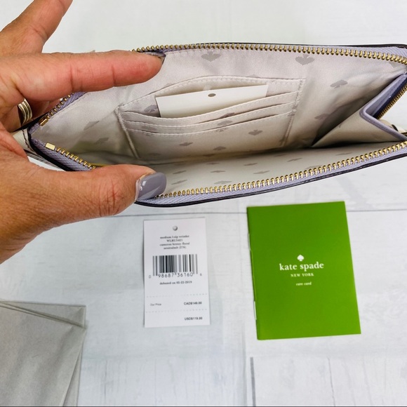 Kate ♠️Spade | Medium 1-ZIP Wristlet - Picture 3 of 8